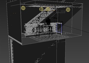楼梯间装饰设计3DMAX模型