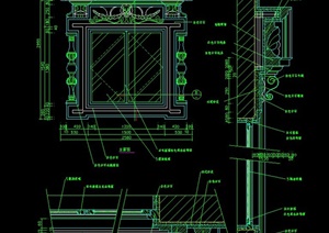 欧式窗台设计CAD施工图