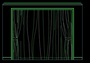 窗帘设计CAD立面图1