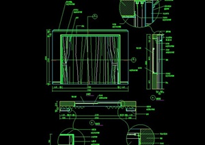 某现代风格室内窗子设计CAD施工图