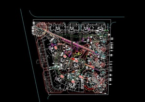 现代某金月湾花园全套景观设计CAD施工图