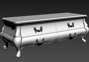 新古典欧式地柜家具3DMAX模型