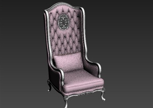 某新古典家具酷爵浅色概念椅设计3DMAX模型