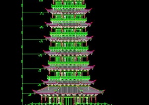 某九层建筑设计CAD施工图