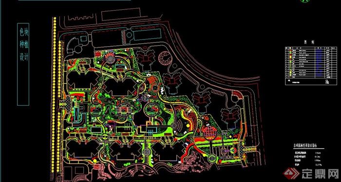 某现代万科星园全套景观设计CAD施工图(3)