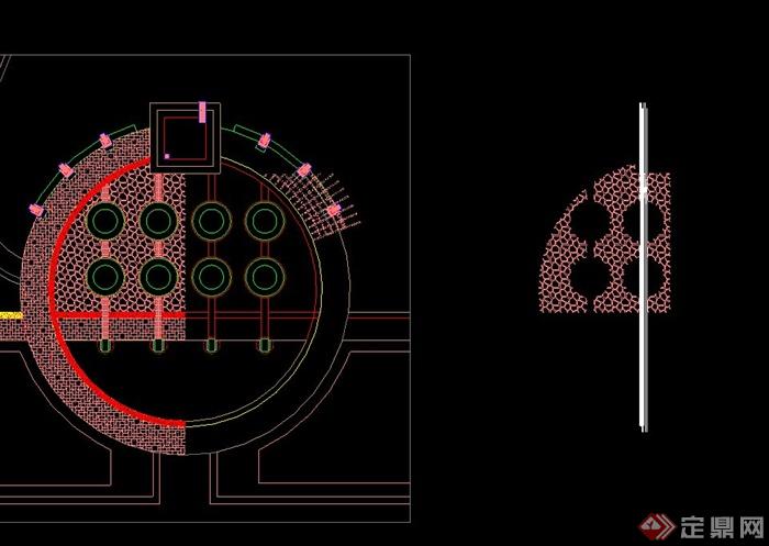 某现代万科星园全套景观设计CAD施工图(8)