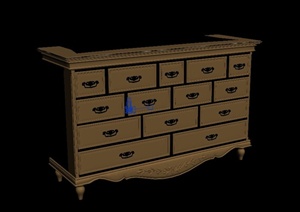 某室内家具柜子设计3DMAX模型