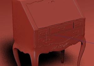 一个边柜家具设计3DMAX模型