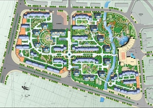 某住宅小区建筑景观设计施工图（含CAD、JPG）