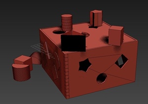 玩具积木设计3DMAX模型