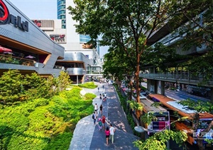 某东南亚风格城市人行道设计JPG方案图