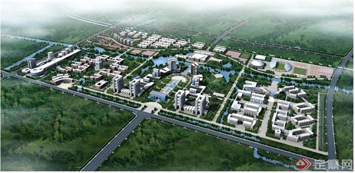 杭州某大学学校规划设计JPG方案(2)