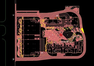 某现代金陵御景园住宅景观设计CAD施工图
