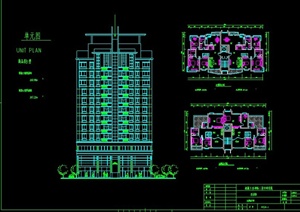 现代某小区住宅建筑设计CAD方案图