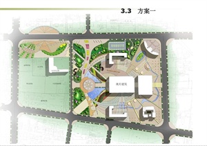 现代某文化广场景观设计PDF方案图