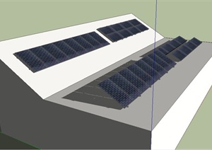 太阳能板SU(草图大师)模型