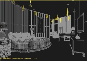 室内装饰酒店客房设计3dmax模型