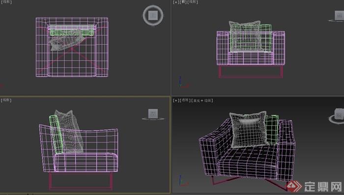 某现代室内沙发设计3DMAX模型(2)