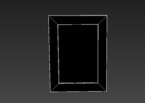 某现代室内摆件方形相框设计3DMAX模型