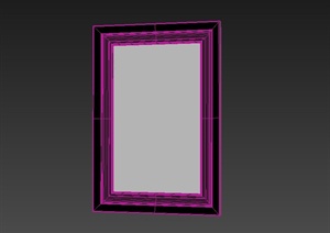 某现代室内摆件相框设计3DMAX模型