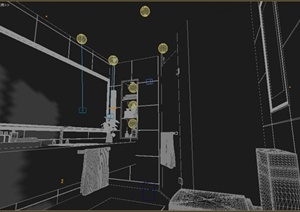 某现代住宅室内洗浴间装修设计3DMAX模型