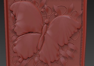 蝴蝶相框设计3DMAX模型