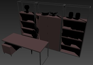 书柜设计3DMAX模型