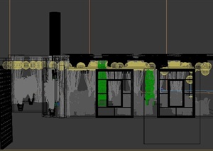 小餐厅装饰设计3DMAX模型