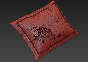 中式抱枕设计3DMAX模型