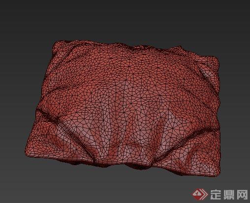 方形抱枕设计3DMAX模型(1)