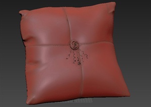某室内装饰方形抱枕3dmax模型