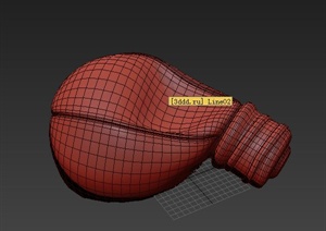 灯泡形抱枕设计3DMAX模型
