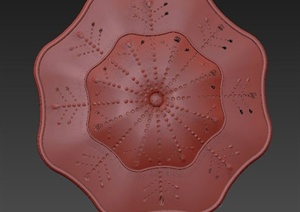 一个花形抱枕设计3DMAX模型