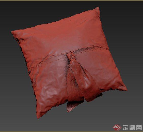 一个室内装饰方形抱枕3dmax模型(1)