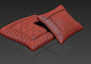 抱枕、靠垫设计3DMXA模型