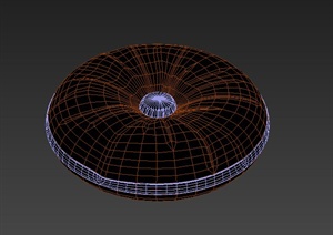 室内圆形坐垫设计3DMAX模型