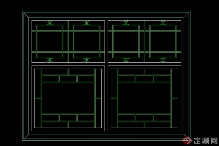 30款建筑常用古典中式窗子设计CAD方案图(2)