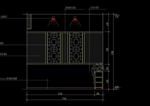室内装修常用隔断设计CAD方案图