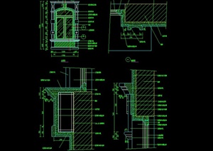 24款欧式建筑常用窗子设计CAD施工图