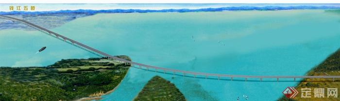 某地钱江五桥景观设计JPG方案与3DMAX模型(1)