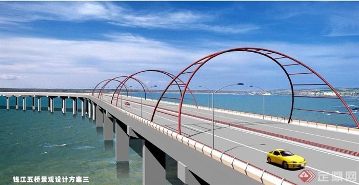 某地钱江五桥景观设计JPG方案与3DMAX模型(3)