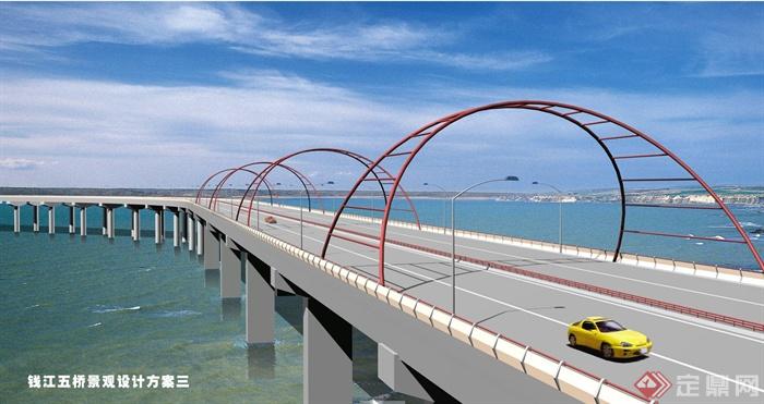 某地钱江五桥景观设计JPG方案与3DMAX模型(6)