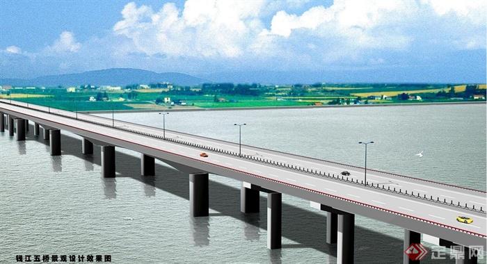 某地钱江五桥景观设计JPG方案与3DMAX模型(7)