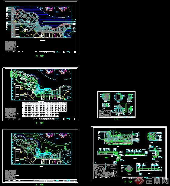 某太湖别墅区景观设计CAD施工图(9)