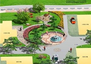 某城市花园景观设计施工图（含效果图）