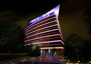 某酒店会所建筑设计3DMAX模型