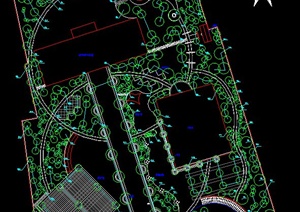 某现代老年公园景观规划设计CAD施工图