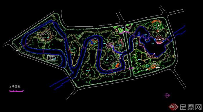鹅脯公园景观详细规划设计CAD图(2)