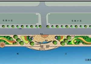 某城市北路道路景观设计两套CAD方案图