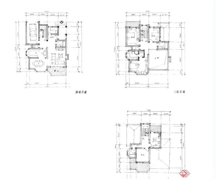 某海德住宅区建筑及景观设计CAD图(4)